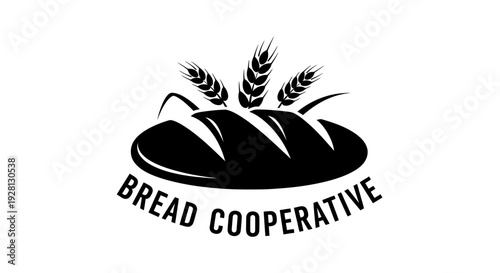 Bread Cooperative logo featuring a loaf of bread and wheat stalks.
