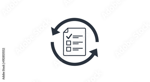 Checklist in Circular Arrow Workflow.