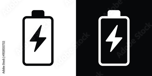 Cuadro en lienzo Flash battery charging icon