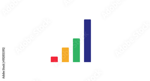 Free Download Colorful bar graph chart illustration. - GFXLoad