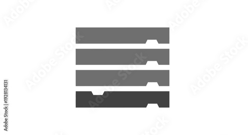 Closeup of gray metal razor blades.