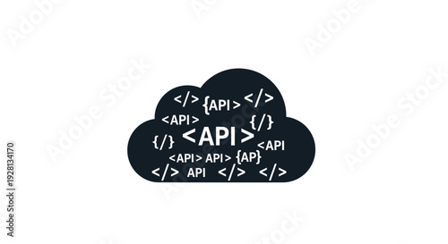 Cloud Computing API Code Symbol.
