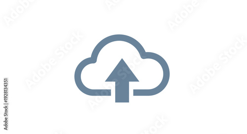 Cloud icon with upload arrow.