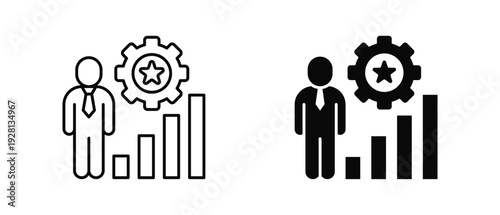 Expertise icon set with style outline and solid. vector simple elements for design and presentation.