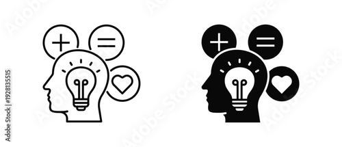 Intelligence icon set with style outline and solid. vector simple elements for design and presentation.