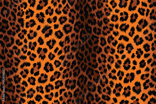 A close-up view of animal wildlife skin pattern fur camouflage background in a natural environment