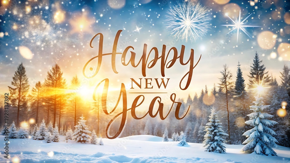 custom made wallpaper toronto digitalHappy New Year Winter Background With Copy Space