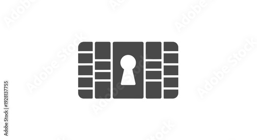 Credit card security lock icon.