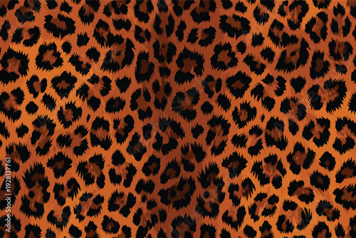 Wildlife animal skin pattern fur camouflage seamless illustration for design background