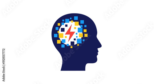 Creative Brainstorming Concept with Lightning.