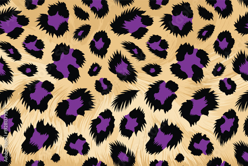 Animal wildlife skin pattern fur camouflage background illustration of leopard fur texture