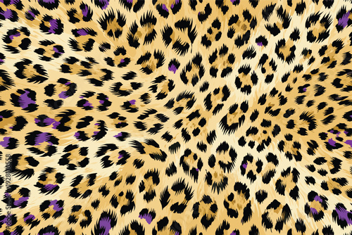 Seamless animal wildlife skin pattern fur camouflage background illustration showcasing vibrant leopard design for textile industry