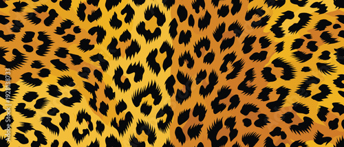 Wildlife animal skin pattern fur camouflage illustration featuring leopard texture close-up