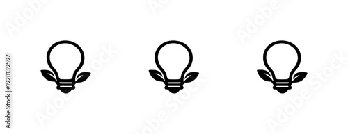 Seeds of knowledge symbolized by a glowing lightbulb sprouting small leaves as a single cohesive emblem, same silhouette echoed