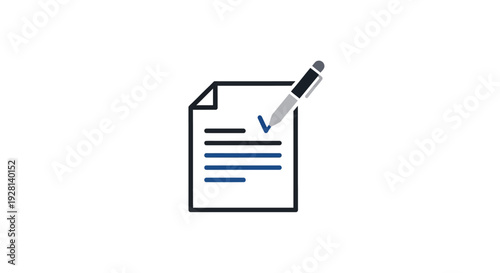 Document with pen on paper.