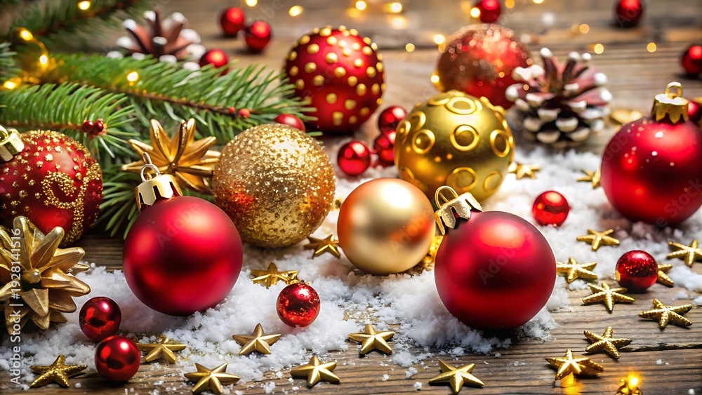 custom made wallpaper toronto digitalFestive Winter Background With Red And Gold Decorations