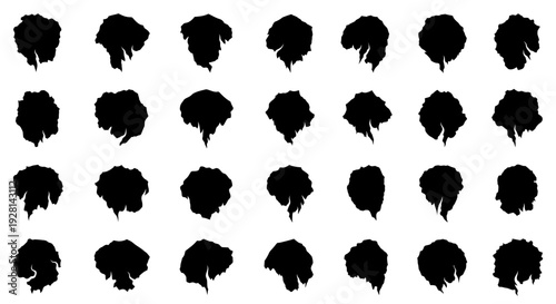 Collection of black sheep silhouettes arranged in a grid pattern.