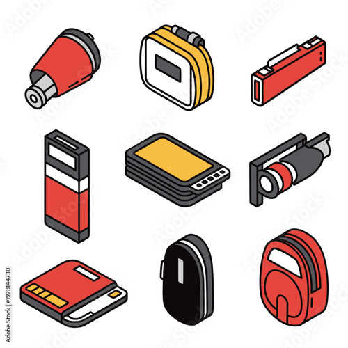 Collection of Various Flash Photography Equipment.