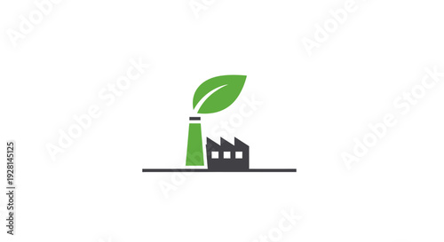 Green Leaf Sprouting from Bottle Illustration.