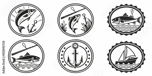 Assorted pastries and desserts arranged in a circular pattern Vector