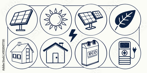 A diverse collection of symbols representing various activities and concepts Vector