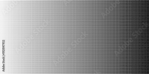 Dotted Halftone Background. Monochrome Texture. Pop-art Pattern. Black and White Distressed Overlay. Vector illustration