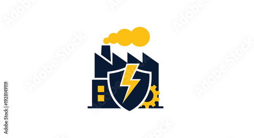 Industrial Factory Power Protection Logo.