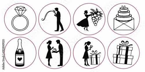 Illustrations of various activities and objects with prohibited signs Vector