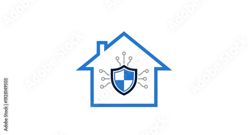 House with shield protection symbol.