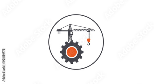 Industrial gear with crane hook.