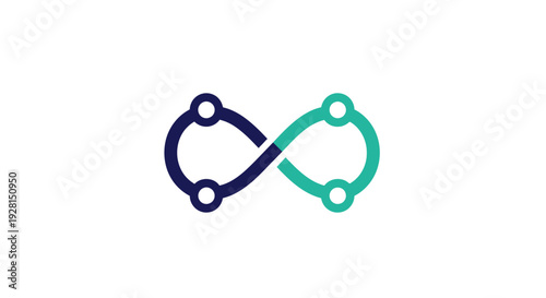 Infinity symbol with chain links.