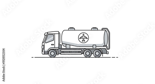 Large tanker truck on wheels.