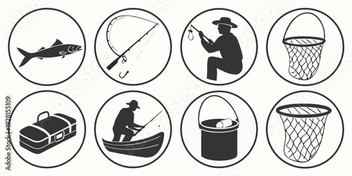 A variety of icons representing prohibited items and actions in a public space. Vector