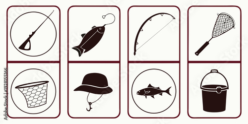 A collection of various tools and objects used in different activities Vector