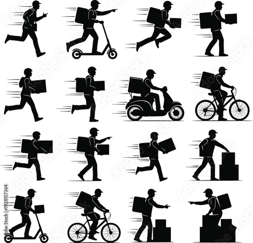 Delivery icon set