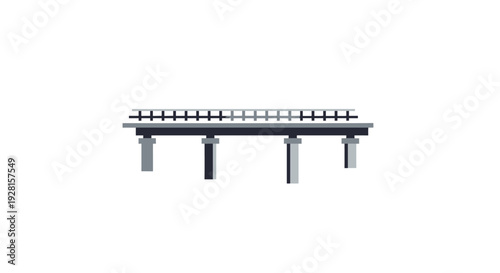 Metal Shelf with Multiple Vertical Supports.