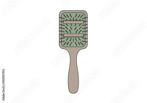 Modern Hair Styling Brush Designed for Detangling and Smoothing Hair with Vented Head for Quick Drying