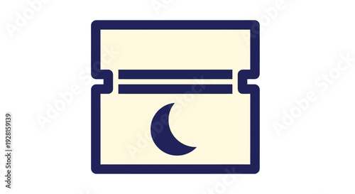 Packaging razor blade dispenser icon.