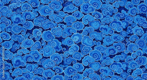 indonesian batik motive mega mendung