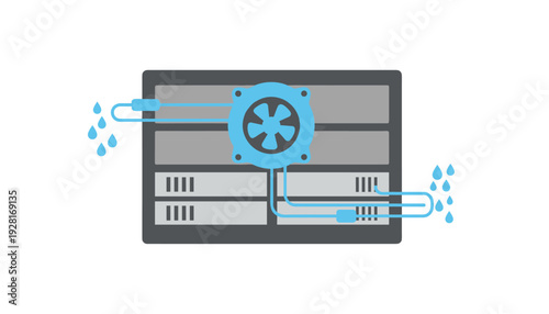 Efficient data center cooling system with advanced fan technology