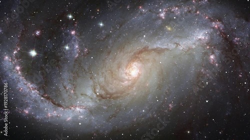 Cinematic Deep Space Galaxy Motion Background with Stars and Nebula 4K