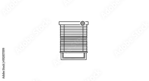 Simple Line Drawing of a Radiator.
