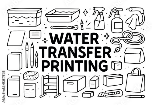 Water Transfer Tools Doodle