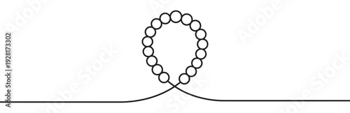 Black line art Feynman diagram showing a tadpole or vacuum bubble loop, a minimalist graphic illustration representing quantum field theory and particle physics concepts