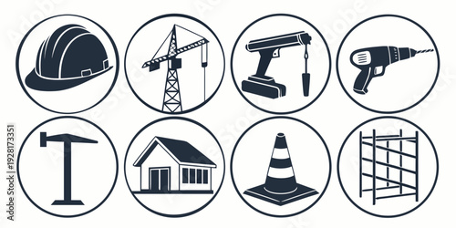 A collection of icons representing various activities and objects Vector
