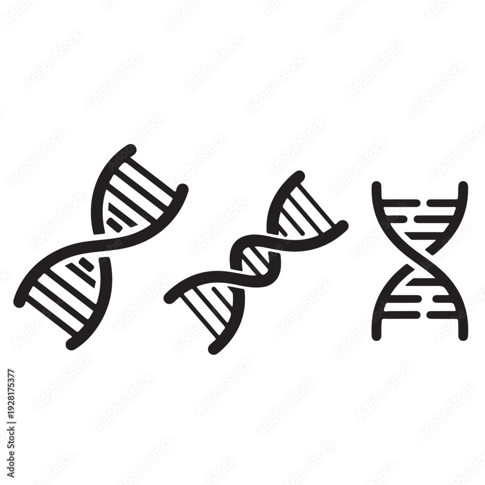 Fototapeta premium Abstract DNA helix structure for genetic science and medical technology research.