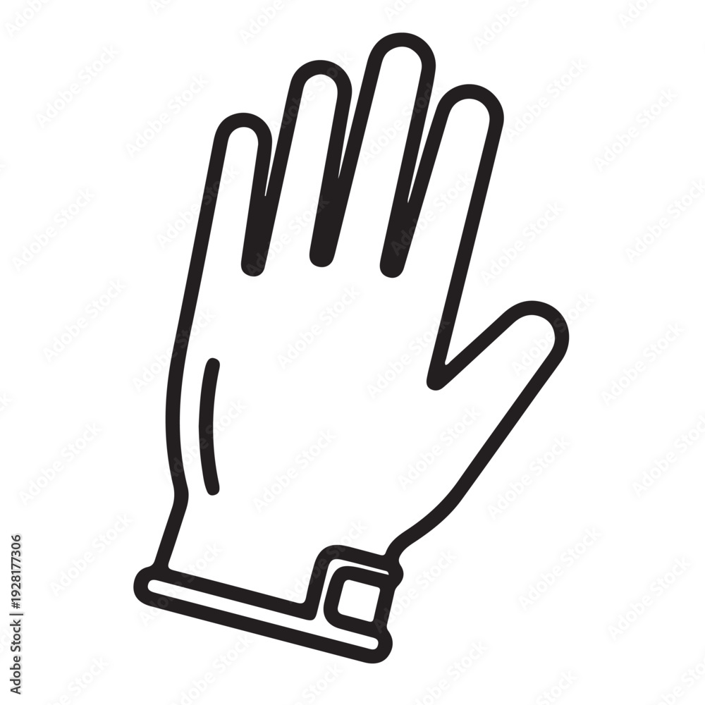 Obraz premium medical gloves vector illustration for protection and healthcare safety.