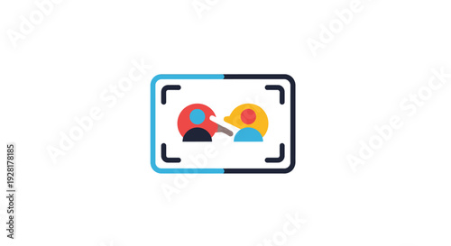 Two people talking on phone call.