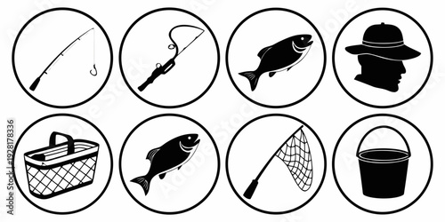 Various icons representing prohibited activities and items in a specific area. Vector