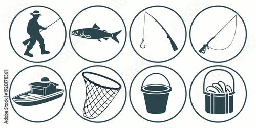 A collection of icons representing various outdoor activities and safety precautions Vector